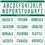 Weiße Sublimation Kelly Uniform Fußballtrikot Custom Grün