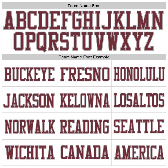 Burgund-Grau Jersey Authentic Mesh Custom Football Weiß