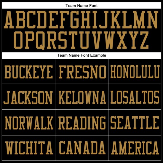 Jersey Gold Custom Black Authentic Mesh Football Schwarz-Old