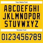 Baseball Jersey Nadelstreifen Custom Gelb Schwarz-Weiß Schwarz Authentic