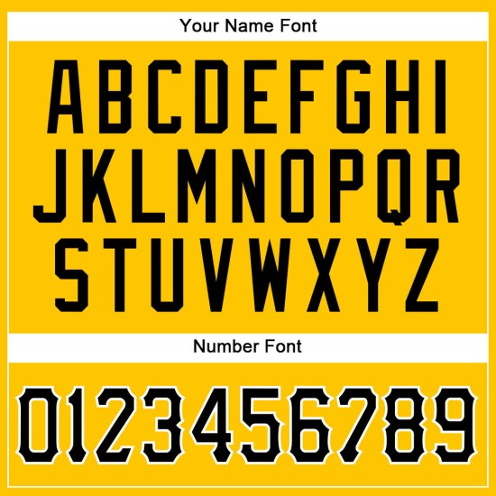 Baseball Jersey Nadelstreifen Custom Gelb Schwarz-Weiß Schwarz Authentic