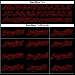 Jersey Authentic Baseball Schwarz Custom Schwarz-Rot Jersey Authentic Baseball Schwarz Custom Schwarz-Rot