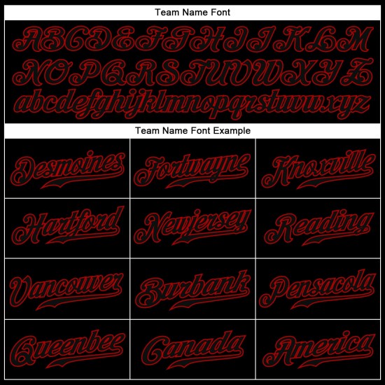 Jersey Authentic Baseball Schwarz Custom Schwarz-Rot Jersey Authentic Baseball Schwarz Custom Schwarz-Rot