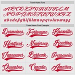 Weißes Hockey-Trikot in Rot, individuell Weißes Hockey-Trikot in Rot, individuell