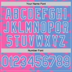 Jersey Blau-Weiß Authentic Rosa 3D Basketball Bäume Benutzerdefinierte Muster Licht Hawaii Palm Jersey Blau-Weiß Authentic Rosa 3D Basketball Bäume Benutzerdefinierte Muster Licht Hawaii Palm