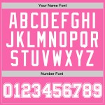 Weißes Basketball-Trikot in Pink, authentisch, individuell, Throwback Weißes Basketball-Trikot in Pink, authentisch, individuell, Throwback