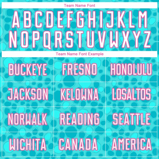 Sublimation Fußballtrikot Aqua Custom Uniform Pink-Weiß