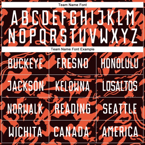 Fußballuniform Orange Trikot Benutzerdefinierte Weiß-Schwarz Sublimation