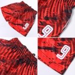 Rote Uniform Custom Weiß-Schwarz Sublimation Jersey Fußball