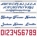 Authentische Shorts Throwback Royal Weiß Basketball Custom