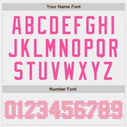 Medium Jersey Authentic Custom Weiß Pink-Pink Baseball