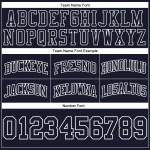 Shorts Authentic Navy Throwback Custom Basketball Marineblau-Weiß