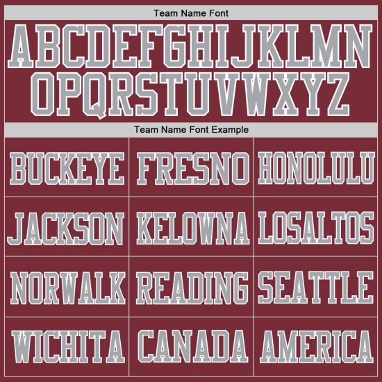 Custom Mesh Burgunder Trikot Authentic Football Grau-Weiß