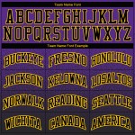 Schwarz-Gold Lila Verblassen Pullover Genäht Sweatshirt Benutzerdefinierte Hoodie Mode Sport