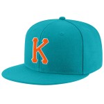 Snapback Custom Orange-Weiß Mütze Aqua Verstellbar Genäht Snapback Custom Orange-Weiß Mütze Aqua Verstellbar Genäht