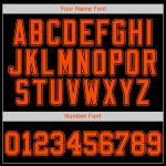 Jersey Authentic Schwarz Orange-Schwarz Baseball Custom Jersey Authentic Schwarz Orange-Schwarz Baseball Custom