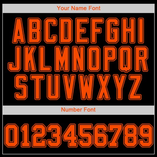 Jersey Authentic Schwarz Orange-Schwarz Baseball Custom Jersey Authentic Schwarz Orange-Schwarz Baseball Custom