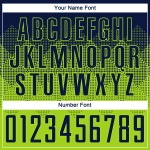 Navy Fußball Custom Uniform Sublimation Neon Trikot Grün