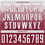 Weiße Sublimation Crimson Uniform Fußball Custom Jersey