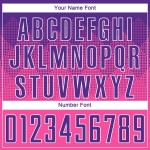 Rosa Trikot Uniform Fußball Custom Lila-Weiß Sublimation