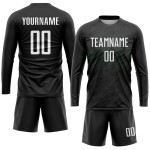 Sublimation Weiß-Neon Custom Jersey Grün Fußball Schwarz Uniform