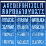 Fußball Sublimation Blau-Weiß Custom Navy Powder Uniform Trikot