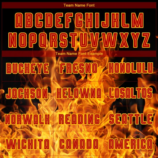 Uniformtrikot Schwarz Rot-Gold Benutzerdefinierte Fußball Flamme Sublimation Uniformtrikot Schwarz Rot-Gold Benutzerdefinierte Fußball Flamme Sublimation