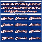 Custom Royal Throwback Authentic Trikot Mesh Weiß-Rot Football