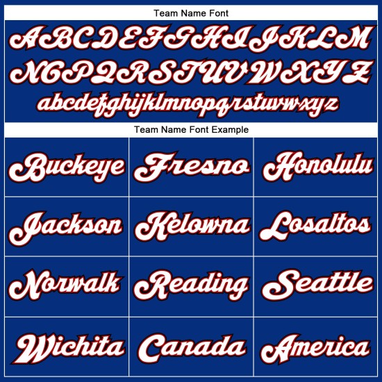 Custom Royal Throwback Authentic Trikot Mesh Weiß-Rot Football