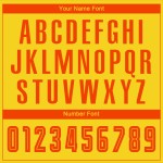 Benutzerdefinierte Mode Orange Uniform Trikot Fußball Verblassen Sublimation Gold