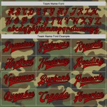Service Rot-Schwarz Salute Varsity Custom Camo Full-Snap Jacke zu Bomber Letterman Service Rot-Schwarz Salute Varsity Custom Camo Full-Snap Jacke zu Bomber Letterman