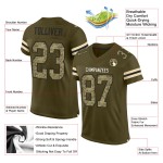 To Salute Football Camo-Schwarz Custom Authentic Service Olive Mesh Trikot