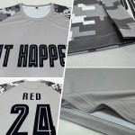 Grau Schwarz-Camo Sublimation Custom Jersey Uniform Fußball