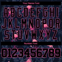 Flamingo Custom Baseball Authentisches Muster 3D-Design Hawaii-Trikot Flamingo Custom Baseball Authentisches Muster 3D-Design Hawaii-Trikot