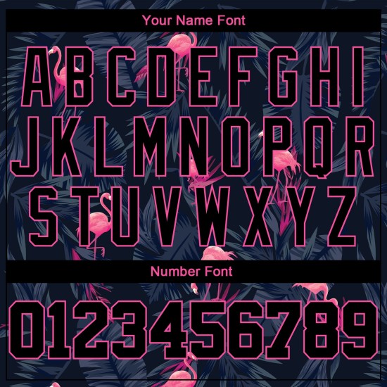 Flamingo Custom Baseball Authentisches Muster 3D-Design Hawaii-Trikot