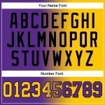 Gelb-Schwarz Custom Fashion Pullover Genäht Sport Sweatshirt Lila Gradient Hoodie