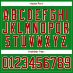 Claus Spitze Rot-Weiß Gras Grün Hockey 3D Santa Custom Neck Weihnachten Jersey Claus Spitze Rot-Weiß Gras Grün Hockey 3D Santa Custom Neck Weihnachten Jersey