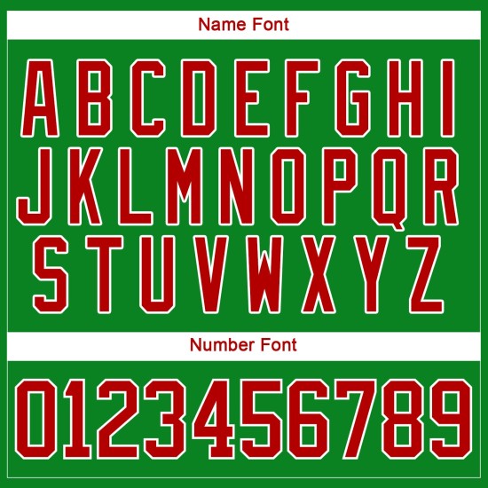 Claus Spitze Rot-Weiß Gras Grün Hockey 3D Santa Custom Neck Weihnachten Jersey Claus Spitze Rot-Weiß Gras Grün Hockey 3D Santa Custom Neck Weihnachten Jersey