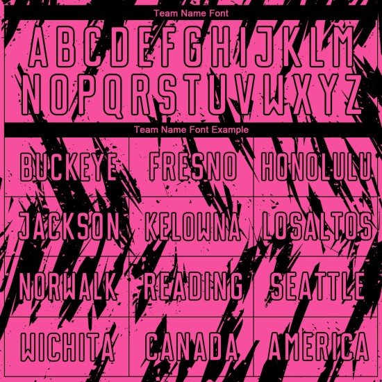 Jersey Rosa Uniform Benutzerdefinierte Schwarz Fußball Sublimation