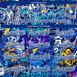 Graffiti Jacke Bomber Full-Snap Varsity 3D Muster Kunst Urban Street Royal-Weiß Custom Letterman Abstrakt Graffiti Jacke Bomber Full-Snap Varsity 3D Muster Kunst Urban Street Royal-Weiß Custom Letterman Abstrakt