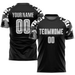 Fußball Custom Weiß-Camo Sublimation Jersey Uniform Schwarz