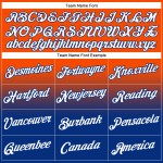 Fade Pullover Sweatshirt Mode Weiß-Royal Orange Sport Custom Hoodie genäht