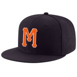 Orange-Weiß Custom Hat Navy Verstellbar Snapback Genäht Orange-Weiß Custom Hat Navy Verstellbar Snapback Genäht