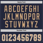 Hockeytrikot Old Custom Navy Gold-Weiß Hockeytrikot Old Custom Navy Gold-Weiß