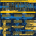 Marineblau-Gold Uniform Custom Sublimation Jersey Navy Fußball