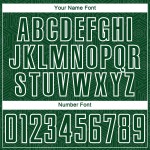 Geometrische Formen Jersey Sublimation Custom Fußball Grün Uniform Weiß