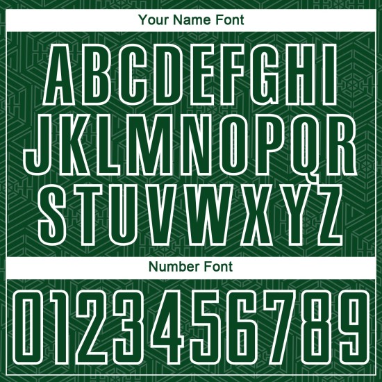 Geometrische Formen Jersey Sublimation Custom Fußball Grün Uniform Weiß