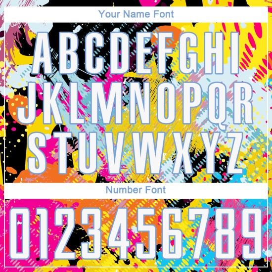 Weiß-Licht Uniform Blau Fußball Jersey Muster Custom Sublimation Graffiti