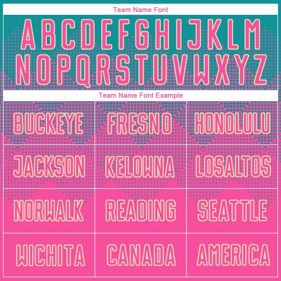 Jersey Teal Sublimation Uniform Pink-Creme Fußball Custom