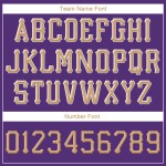 Benutzerdefinierte alte verstellbare lila Hut Snapback Gold-Weiß genäht Benutzerdefinierte alte verstellbare lila Hut Snapback Gold-Weiß genäht